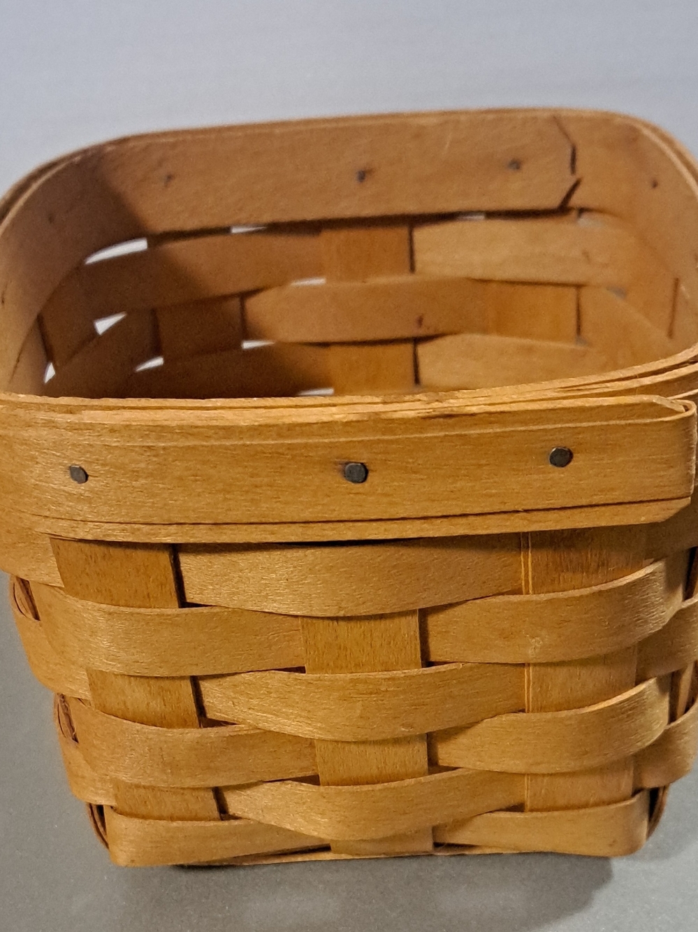 Longaberger Small Woven Basket - Light Brown